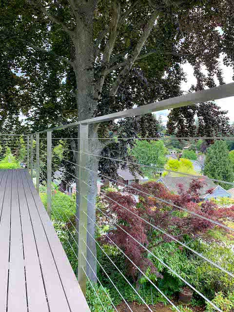 balcony exterior cable railing