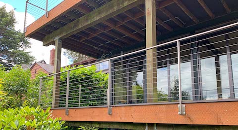 cable railing double decks