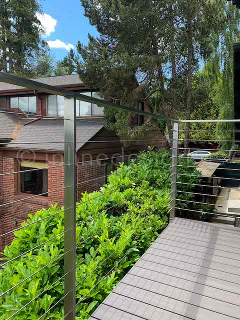 deck corner railing arcadia