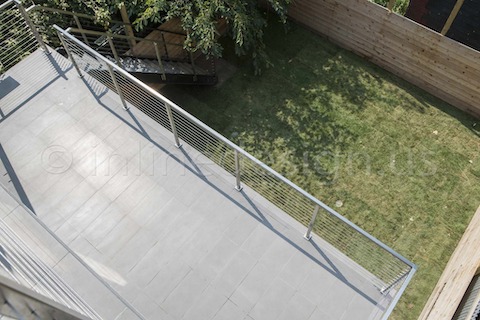 stainless steel cable railing deck