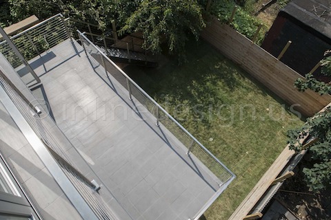stainless steel cable railing terrace