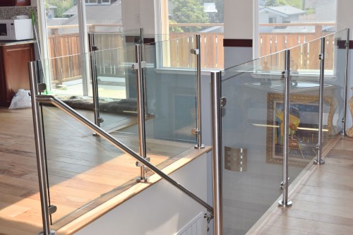 stainless steel glass railing