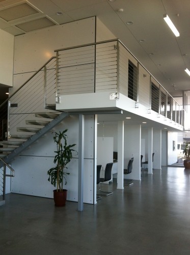 stainless steel cable railing car dealership