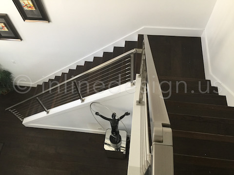 iso view stair railing