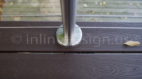 stainless steel cable railing base cover