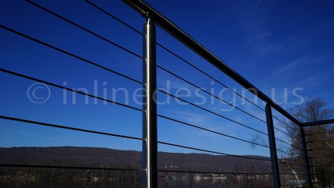 stainless steel cable railing sky