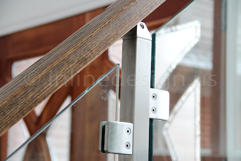 glass railing handrail bracket
