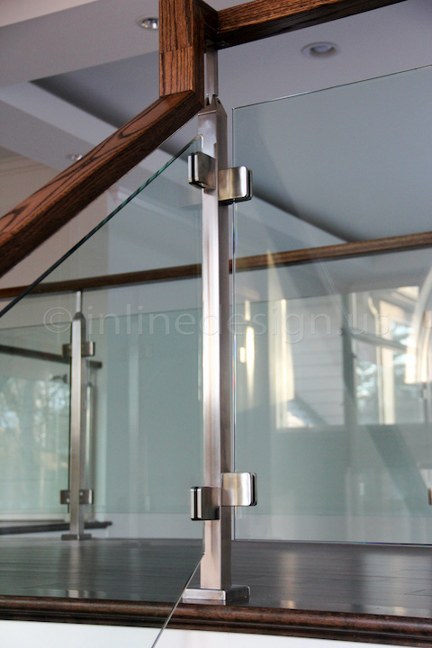 glass railing stairway