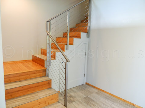 Contemporary Metal Rods Handrails