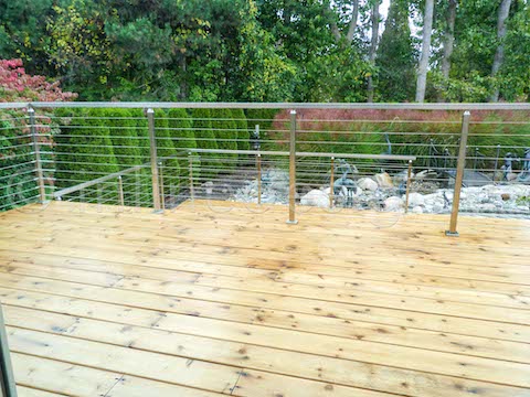 aluminum deck railing