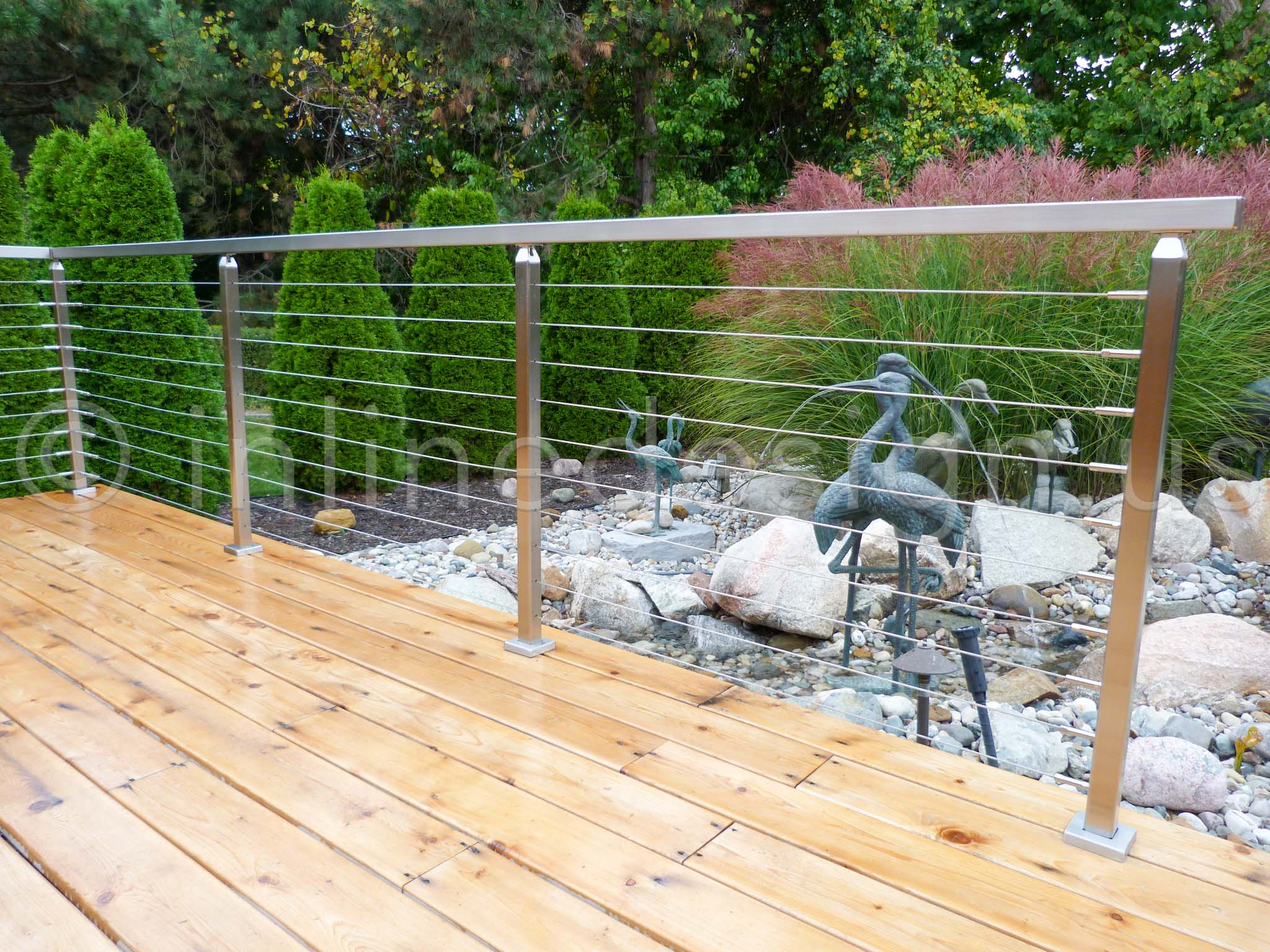 wood deck railing