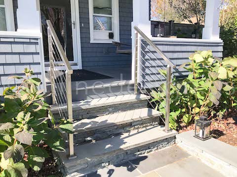 wood porch handrails