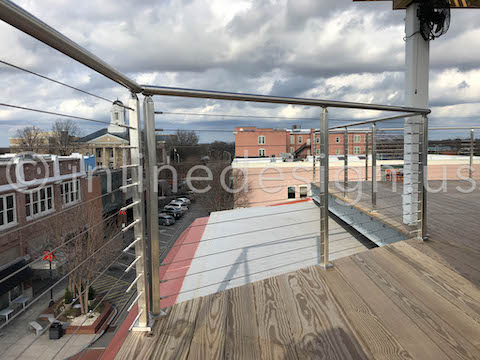 outdoor guardrail deck railing